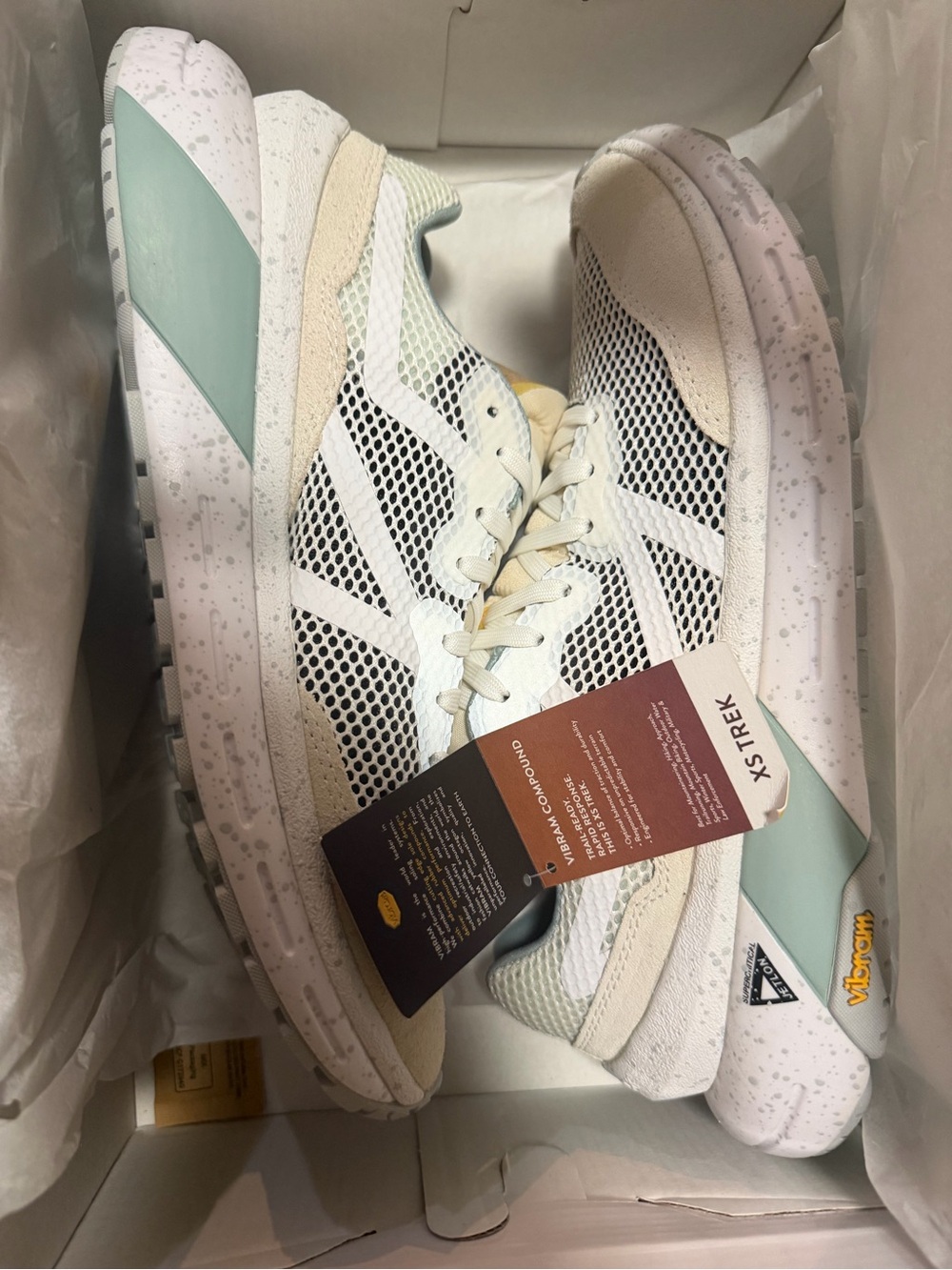 9M Brand Black Mesh Running Shoes - White & Mint